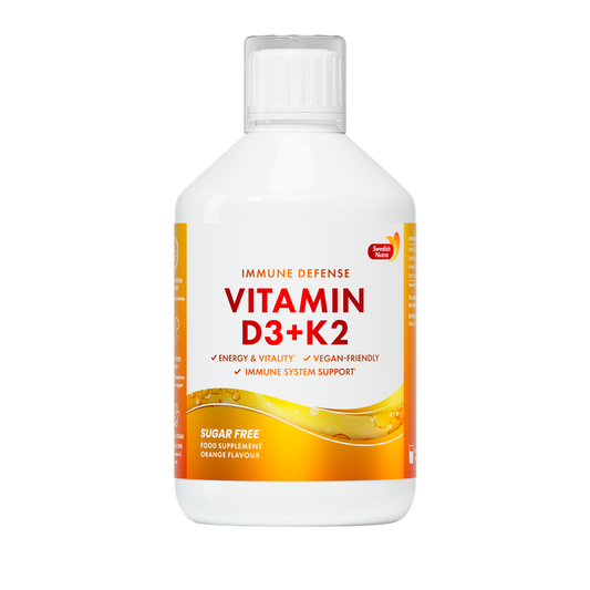 Skystas papildas D3 + K2 su vitaminu C ir cinku, 500 ml