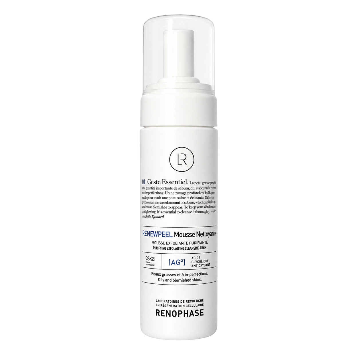 Renewpeel Mousse Nettoyante valomosios putos, 200 ml