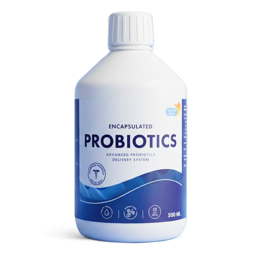 Skysti kapsuliuoti probiotikai su vitaminu C virškinimo sistemai ir imunitetui, 500 ml